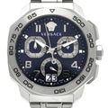  Shop Authentic Versace Dylos Chronograph Blue Dial Silver Steel Strap Watch for Men - VQC090016 - Luxxuri