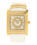  Shop Authentic Versace DV25 Diamonds White Dial White Leather Strap Watch For Women - VQF060015 - Luxxuri