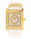  Shop Authentic Versace DV25 Diamonds White Dial White Leather Strap Watch For Women - VQF060015 - Luxxuri