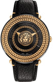  Shop Authentic Versace V Metal Icon Black Dial Black Leather Strap Watch For Men - VQL020015 - Luxxuri