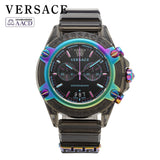  Shop Authentic Versace Icon Active Chronograph Quartz Black Dial Black Steel Strap Watch For Men - VEZ701022 - Luxxuri