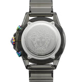  Shop Authentic Versace Icon Active Chronograph Quartz Black Dial Black Steel Strap Watch For Men - VEZ701022 - Luxxuri