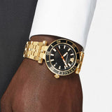  Shop Authentic Versace Greca Sport Quartz Black Dial Gold Steel Strap Watch for Men - VEZ300721 - Luxxuri