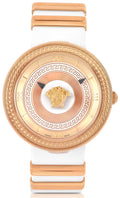  Shop Authentic Versace V Metal Icon Gold Dial White & Gold Strap Watch for Women - VLC040014 - Luxxuri