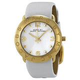  Shop Authentic Marc Jacobs Amy White Dial White Leather Strap Watch for Women - MBM1150 - Luxxuri