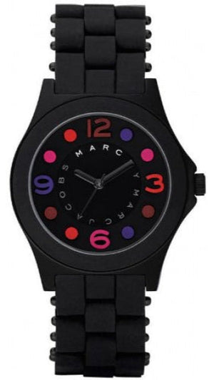  Shop Authentic Marc Jacobs Pelly Black Dial Black Silicone Strap Watch for Women - MBM2543 - Luxxuri