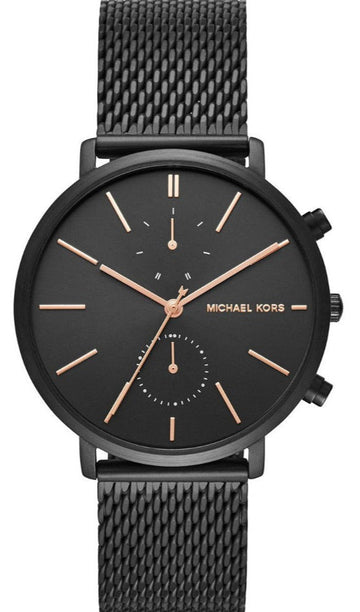 Michael Kors Jaryn Black Dial Black Stainless Steel Strap Watch for Men - MK8504
