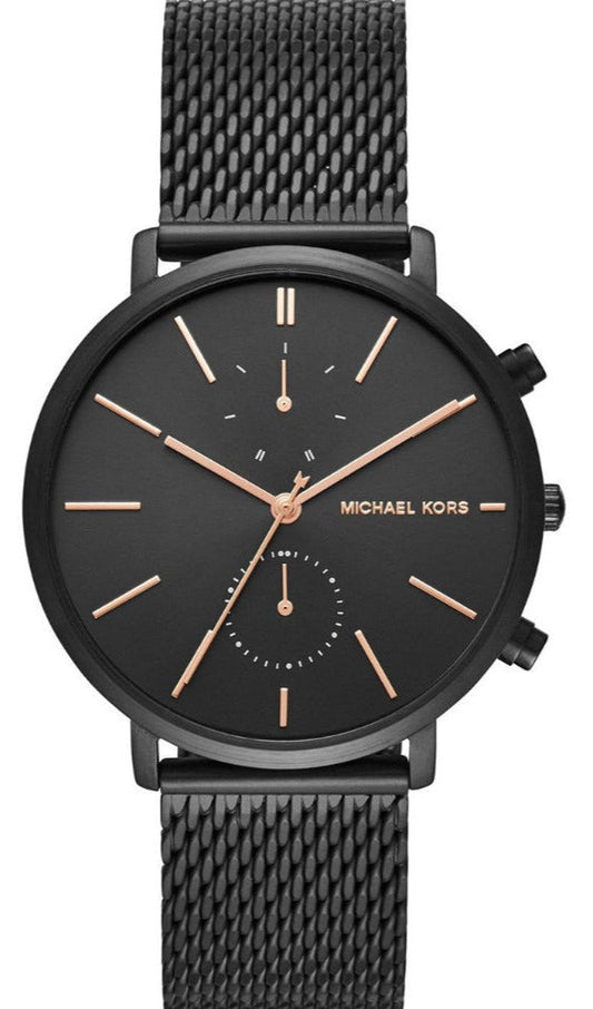 Michael Kors Jaryn Black Dial Black Stainless Steel Strap Watch for Men - MK8504