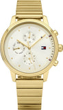  Shop Authentic Tommy Hilfiger Blake White Dial Gold Steel Strap Watch for Women - 1781905 - Luxxuri