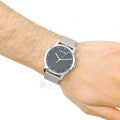  Shop Authentic Calvin Klein City Chronograph Black Dial Silver Mesh Bracelet Watch for Men - K2G2G121 - Luxxuri