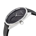 Shop Authentic Calvin Klein Accent Black Dial Black Leather Strap Watch for Men - K2Y211C3 - Luxxuri