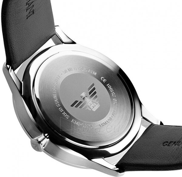  Shop Authentic Emporio Armani Giovanni Analog Black Dial Black Leather Strap Watch For Men - AR11210 - Luxxuri