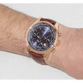  Shop Authentic Guess Persuit Chronograph Blue Dial Brown Leather Strap Watch for Men - W0500G1 - Luxxuri