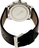  Shop Authentic Hugo Boss Time One Chronograph Black Dial Black Leather Strap Watch for Men - 1513430 - Luxxuri