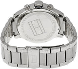  Shop Authentic Tommy Hilfiger Jackson Chronograph Blue Dial Silver Steel Strap Watch for Men - 1791242 - Luxxuri