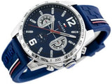  Shop Authentic Tommy Hilfiger Decker Blue Dial Blue Rubber Strap Watch for Men - 1791476 - Luxxuri
