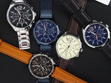  Shop Authentic Tommy Hilfiger Gavin Chronograph White Dial Brown Leather Strap Watch for Men - 1791467 - Luxxuri