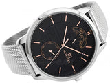  Shop Authentic Tommy Hilfiger Hunter Quartz Black Dial Silver Steel Strap Watch for Men - 1791610 - Luxxuri