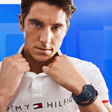  Shop Authentic Tommy Hilfiger Shawn Quartz Black Dial Black Steel Strap Watch for Men - 1791611 - Luxxuri