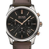  Shop Authentic Hugo Boss Time One Black Dial Brown Leather Strap Watch for Men - 1513448 - Luxxuri
