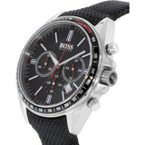 Shop Authentic Hugo Boss Driver Black Dial Black Leather Strap Watch for Men -1513087 - Luxxuri