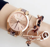  Shop Authentic Michael Kors Runway Rose Gold Dial Two Tone Steel Strap Watch for Women - MK4301 - Luxxuri