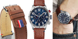  Shop Authentic Tommy Hilfiger Trent Quartz Blue Dial Brown Leather Strap Watch for Men - 1791066 - Luxxuri