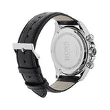  Shop Authentic Hugo Boss Ikon Black Dial Black Leather Strap Watch for Men - 1513178 - Luxxuri