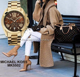  Shop Authentic Michael Kors Bradshaw Brown Dial Gold Steel Strap Watch for Women - MK5502 - Luxxuri