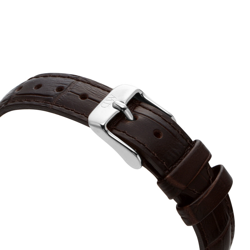  Shop Authentic Daniel Wellington Classic Petite York White Dial Black Leather Strap Watch For Women - DW00100188 - Luxxuri