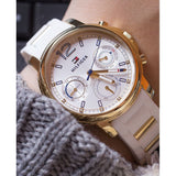  Shop Authentic Tommy Hilfiger Claudiia White Dial White Steel Strap Watch for Women - 1781745 - Luxxuri