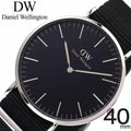  Shop Authentic Daniel Wellington Classic Cornwall Black Dial Black Nylon Strap Watch For Women - DW00100149 - Luxxuri