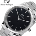  Shop Authentic Daniel Wellington Iconic Link Black Dial Silver Steel Strap Watch For Women - DW00100342 - Luxxuri