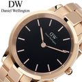  Shop Authentic Daniel Wellington Iconic Link Black Dial Rose Gold Steel Strap Watch For Men - DW00100344 - Luxxuri