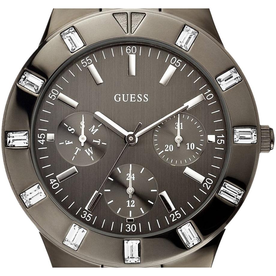  Shop Authentic Guess XS Multifunction Quartz Brown Dial Brown Steel Strap Watch For Women - W0027L1 - Luxxuri