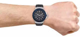  Shop Authentic Guess Rigor Multifunction Chronograph Blue Dial Blue Leather Strap Watch For Men - W0040G7 - Luxxuri