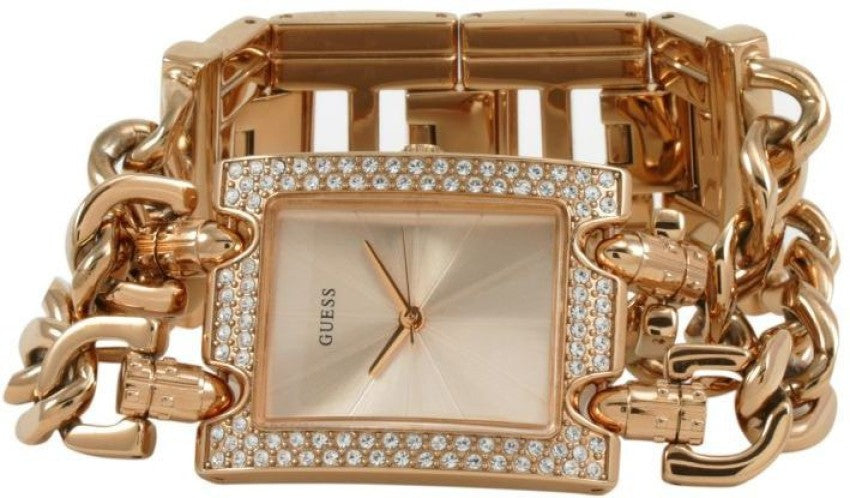  Shop Authentic Guess Mod Heavy Metal Diamonds Rose Gold Dial Rose Gold Steel Strap Watch for Women - W0072L3 - Luxxuri