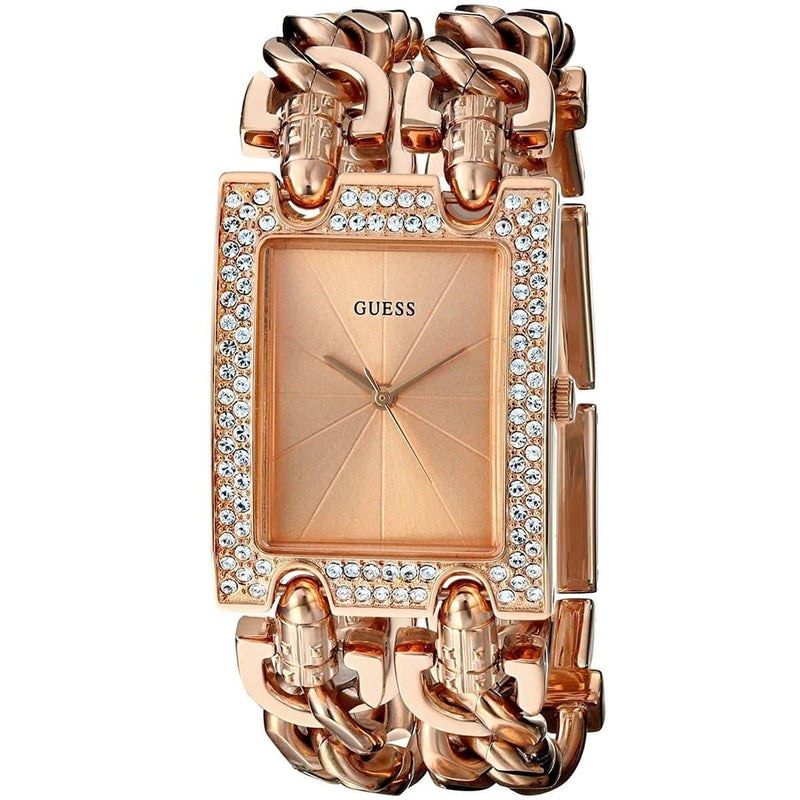  Shop Authentic Guess Mod Heavy Metal Diamonds Rose Gold Dial Rose Gold Steel Strap Watch for Women - W0072L3 - Luxxuri