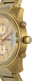  Shop Authentic Guess Analog Chronograph Gold Dial Gold Steel Strap Watch for Men - W0075G5 - Luxxuri