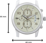  Shop Authentic Guess Exec Chronograph White Dial Brown Leather Strap Watch For Men - W0076G2 - Luxxuri