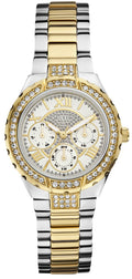  Shop Authentic Guess Viva Diamonds Silver Dial Two Tone Steel Strap Watch for Women - W0111L5 - Luxxuri