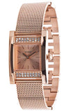  Shop Authentic Guess Nouveau Diamonds Rose Gold Dial Rose Gold Mesh Bracelet Watch for Women - W0127L3 - Luxxuri