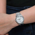  Shop Authentic Guess Enchanting Diamonds Silver Dial Silver Steel Strap Watch for Women - W0305L1 - Luxxuri