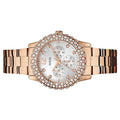  Shop Authentic Guess Dazzler Diamonds Silver Dial Rose Gold Steel Strap Watch for Women - W0335L3 - Luxxuri