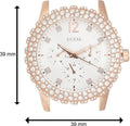  Shop Authentic Guess Dazzler Diamonds Silver Dial Rose Gold Steel Strap Watch for Women - W0335L3 - Luxxuri