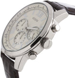  Shop Authentic Guess Horizon Chronograph White Dial Brown Leather Strap Watch For Men - W0380G2 - Luxxuri