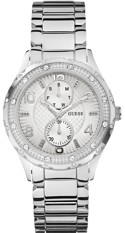  Shop Authentic Guess Siren White Dial Silver Steel Strap Watch for Women - W0442L1 - Luxxuri