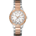 Guess Siren White Dial Two Tone Steel Strap Watch for Women - W0442L4
