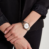  Shop Authentic Guess Mist Quartz Silver Dial Two Tone Steel Strap Watch For Women - W0443L4 - Luxxuri