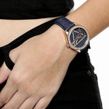  Shop Authentic Guess Little Flirt Quartz Blue Dial Blue Leather Strap Watch For Women - W0456L6 - Luxxuri